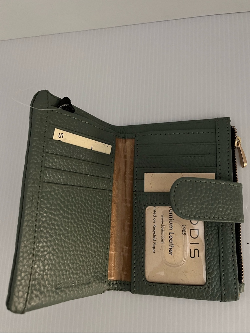 Lodis 1965 Genuine Pebbled Leather Rachel Bifold Wallet w/RFID Protection - Picture 6 of 11